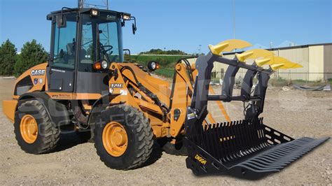 mini track loader grapple bucket